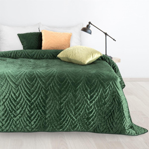 Bedspread 220 x 240 Quilted Velvet Luiz6 C.Green