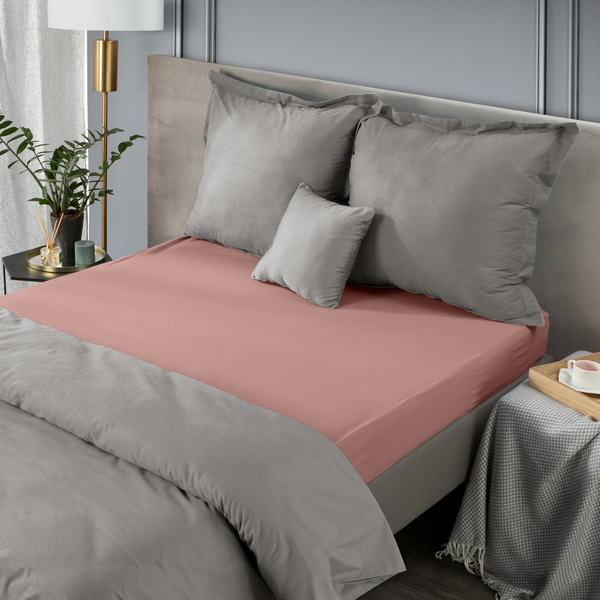 Prześcieradło 200 x 220 Z Gumką Nova3 Pudrowy