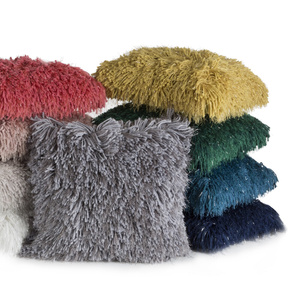 Shaggy Celia Decorative Pillowcase 40 x 40 Navy Blue