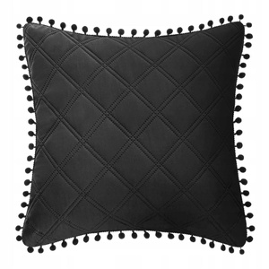 Pompoo 45 x 45 Decorative Pillowcase Black
