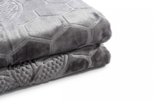 Suzan 10 Stamped Acrylic Blanket Gray 160x210