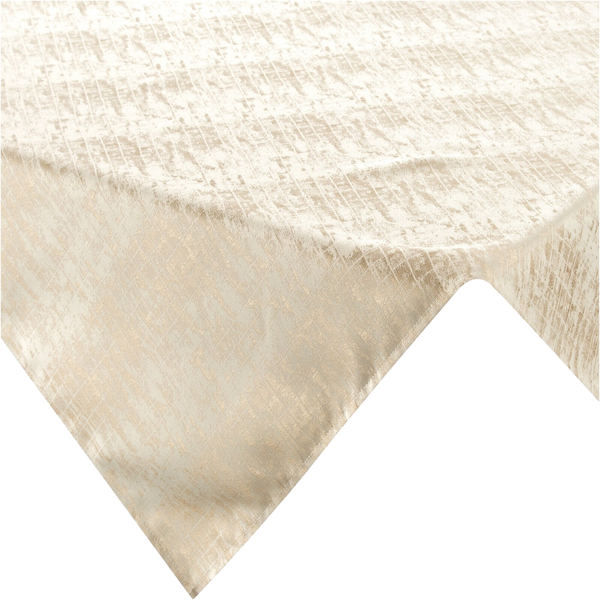 85 x 85 Decorative Jacquard Tablecloth Alina Beige