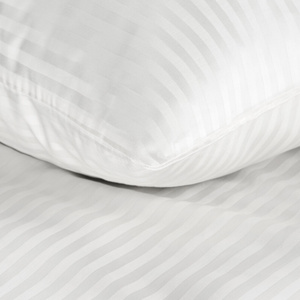 Bedding 160 x 200 3 pcs Cotton Satin Vera White