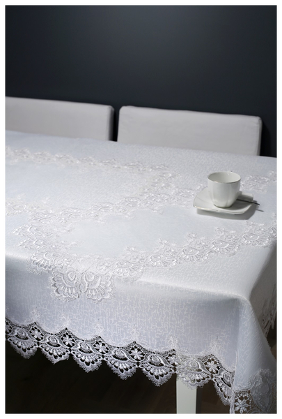 Guipure tablecloth 088_White 70x150