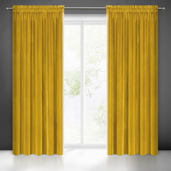 Zasłona 140 x 270 Dekoracyjna Samanta Musztar Taśma