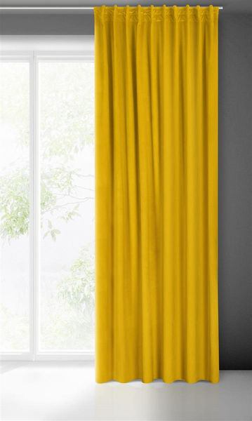 Zasłona 140 x 300 Dekoracyjna Velvet Madlen Muszt