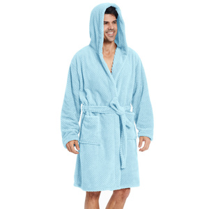 Microfiber Bathrobe with Hood Miguel 01 XS