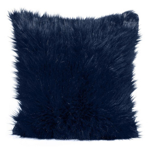 Decorative Fur Pillowcase 819 45 x 45 Navy Blue
