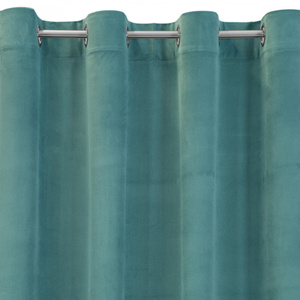 Curtain 140 x 250 Decorative Velvet Milo Turquoise