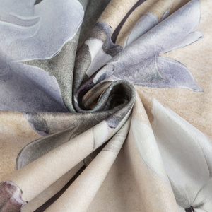 Curtain 140 x 270 Decorative Velvet Lotus Beige+Zie