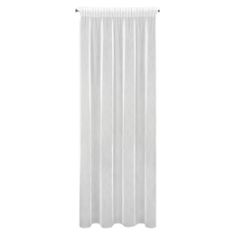 Decorative curtain Nice 140 x 270 Tape White
