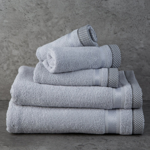 Towel 30x50 Bath Frotte Abbie 04 Silver