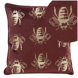 Poszewka 45 x 45 Dekoracyjna Velvet BLINK15 Bordowy