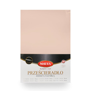 Bed sheet 140 x 200 with elastic Jersey with LYCRA 15