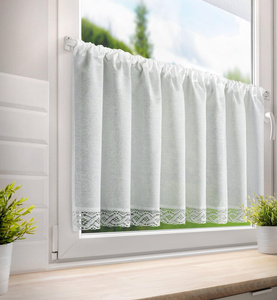 Decorative Curtain Vince On Tape 60 x 150 White