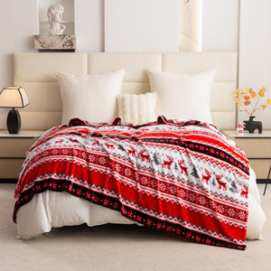 Koc 200 x 220 Mikrofibra Świąteczna Donato 10