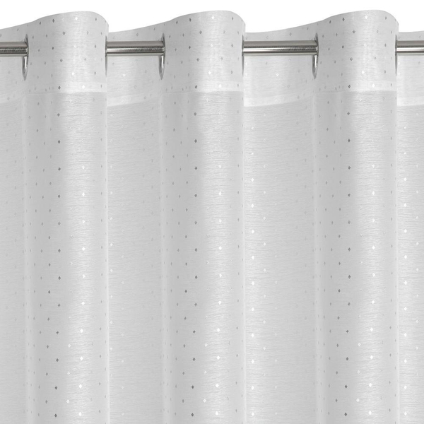 Sibel Decorative Curtains 140 x 250 White Sash