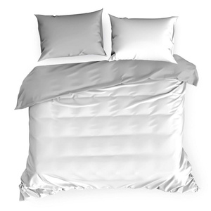 Bedding 220 x 200 3cz Satin Nova3 White + Silver