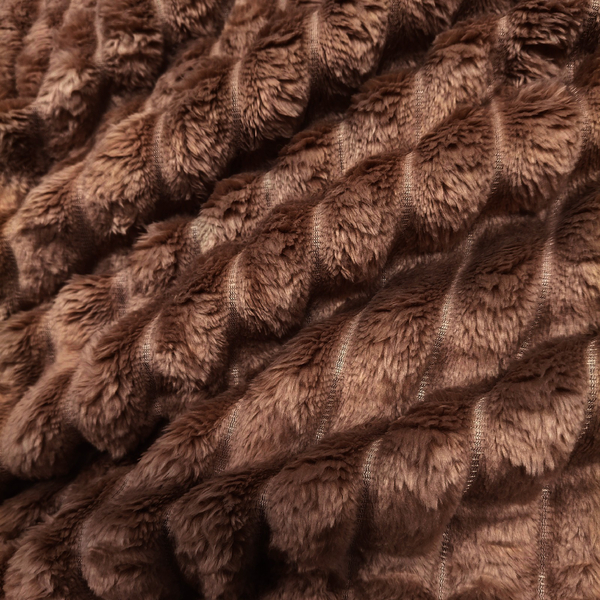 Koc 200 x 220 Mikrofibra Tłoczona Pasy Nuvio 07