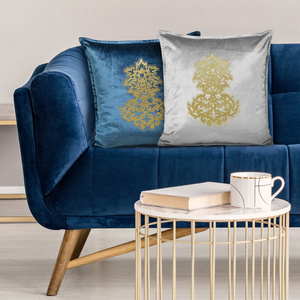 Pillowcase 45 x 45 Decorative Velvet ROYAL4 Blue