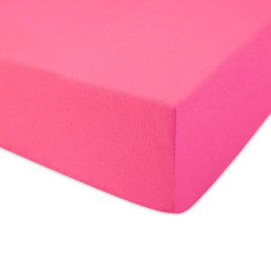 Jersey sheet with elastic 023_D Fuchsia 200x220