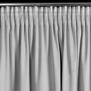 Zasłona 140 x 250 Welwet z Falbaną Dani Srebrny