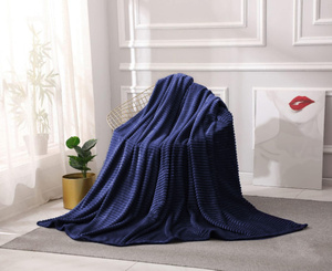 Blanket 200 x 220 Microfiber Stamped Ardea Stripes 03