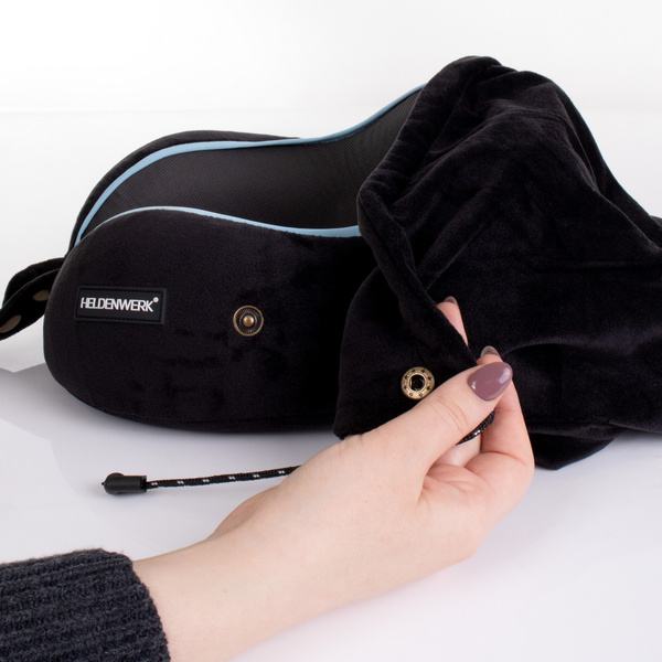 Poduszka Podróżna Rogal Memory z Kapturem Comfy 02