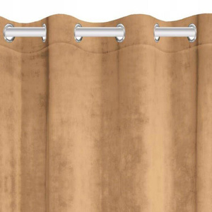 Zasłona 140 x 250 Dekoracyjna Velvet Soft Musztar