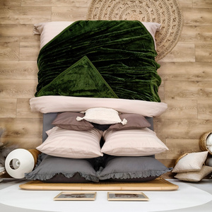 Koc 160 x 200 Akrylowy Jednolity Ciepły Yasemin 10