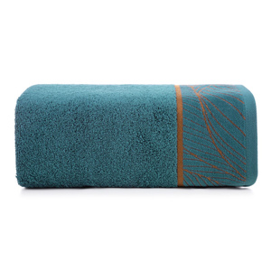 Towel 50 x 90 Jacquard Cotton Lotus4 Turquoise