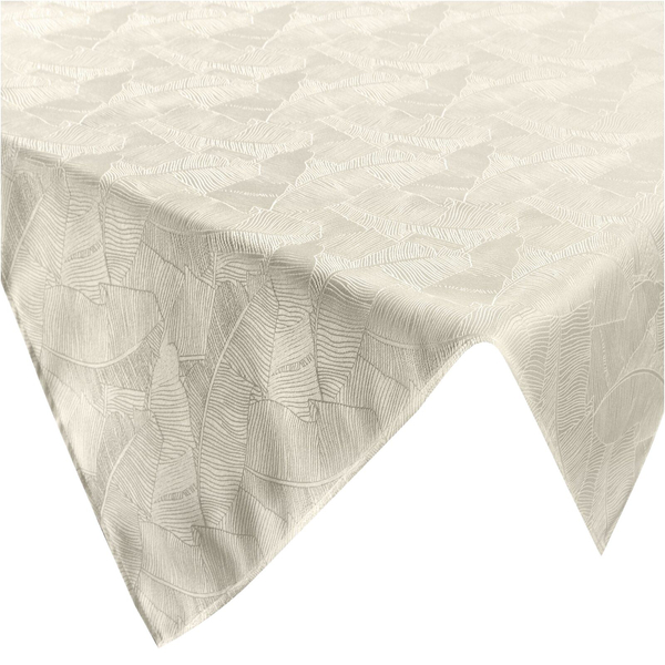 85 x 85 Decorative Jacquard Tablecloth Isla Cream
