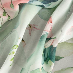 Zasłona 135 x 250 Dekoracyjna Przelotki Alora B+Ró