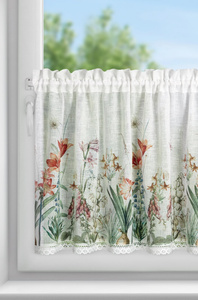 Firana 60 x 150 Dekoracyjna Gotowa NEMEZJA B+Fiol