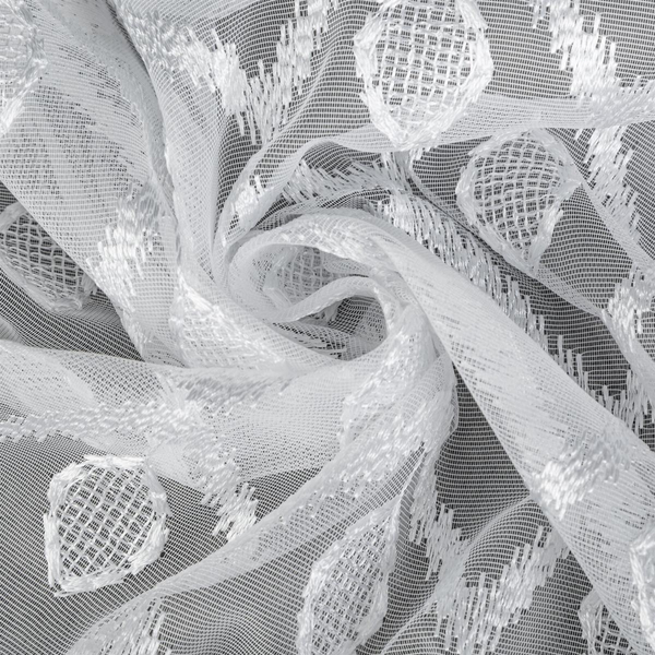 Decorative Curtain Mia 360 x 140 Tape White