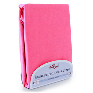 Jersey sheet with elastic 023_D Fuchsia 200x220