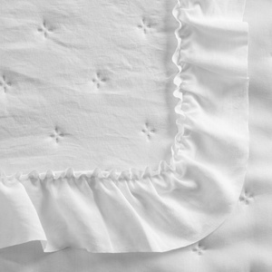 Narzuta 170 x 210 Pikowana Dekoracyjna Libi3 Biała