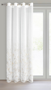 Firana 140 x 250 Dekoracyjna Przelotki MARTA B+Zł