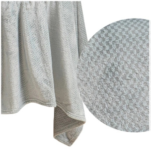 Blanket 200 x 220 Plush Microfiber Willy Grey
