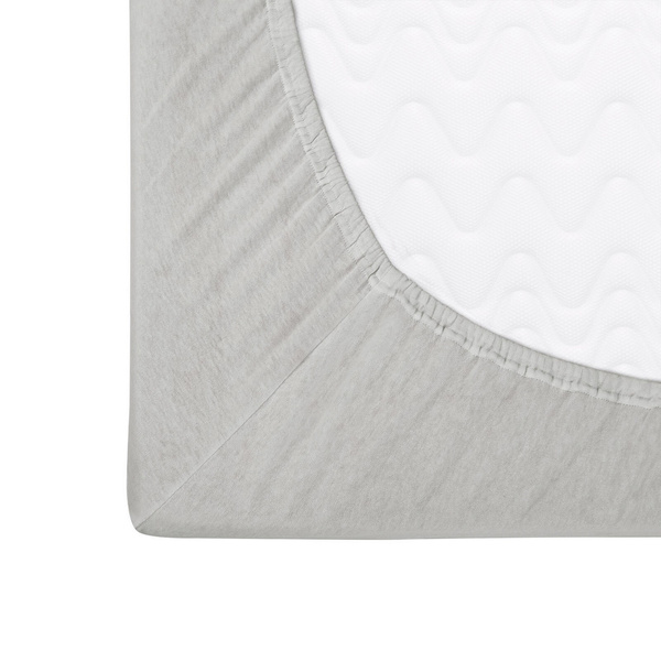 Prześcieradło Jersey z Gumką 155_D Popiel 70x140