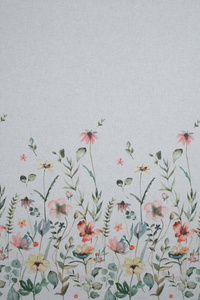 Zasłona 140 x 270 Dekoracyjna Dolly Biały+Zieleń