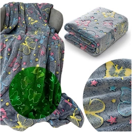 Koc 150 x 200 Mikrofibra Fluorescencyjna Peter 05