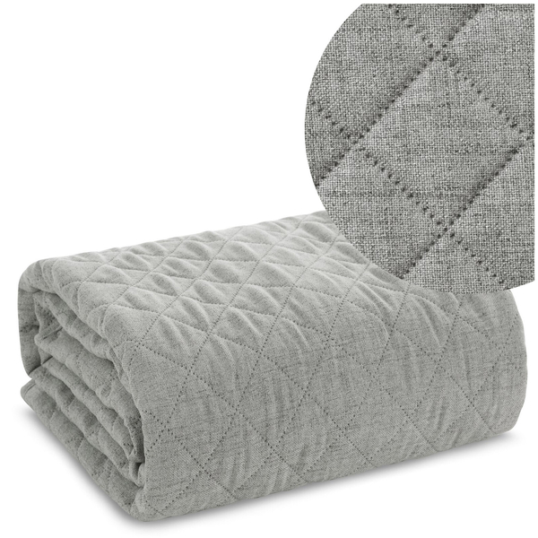 Bedspread 70 x 160 Quilted Len1 Steel