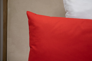 Poszewka Bawełna 50 x 80 Jednolita Ola Czerwony Red