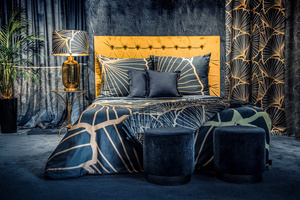 Poszewka 45 x 45 Dekoracyjna Velvet MUSA1 Gran + Zł