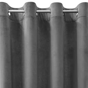 Curtain 140 x 250 Decorative Velvet Rosa Steel