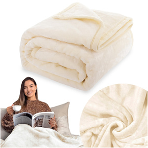 Blanket 160 x 200 Acrylic Solid Warm Yasemin 08