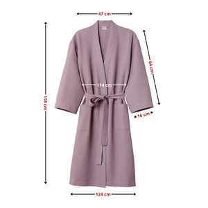 Gofer Unisex Cotton Bathrobe Vizzy M 06 Heather