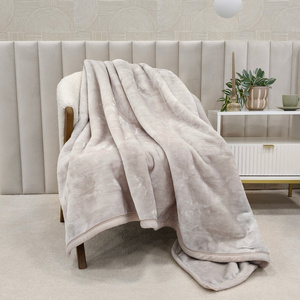 Blanket 160 x 200 Acrylic Solid Warm Yasemin 07