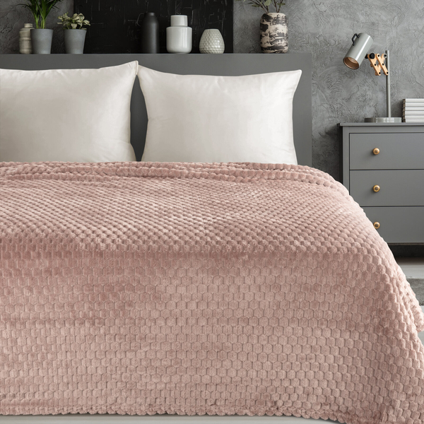 Koc 70 x 160 Flanelowy Design Cindy6 Mocha